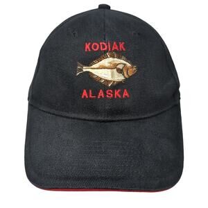 Kodiak Alaska Slideback Hat Black One Size Embroidered Outdoor Polar